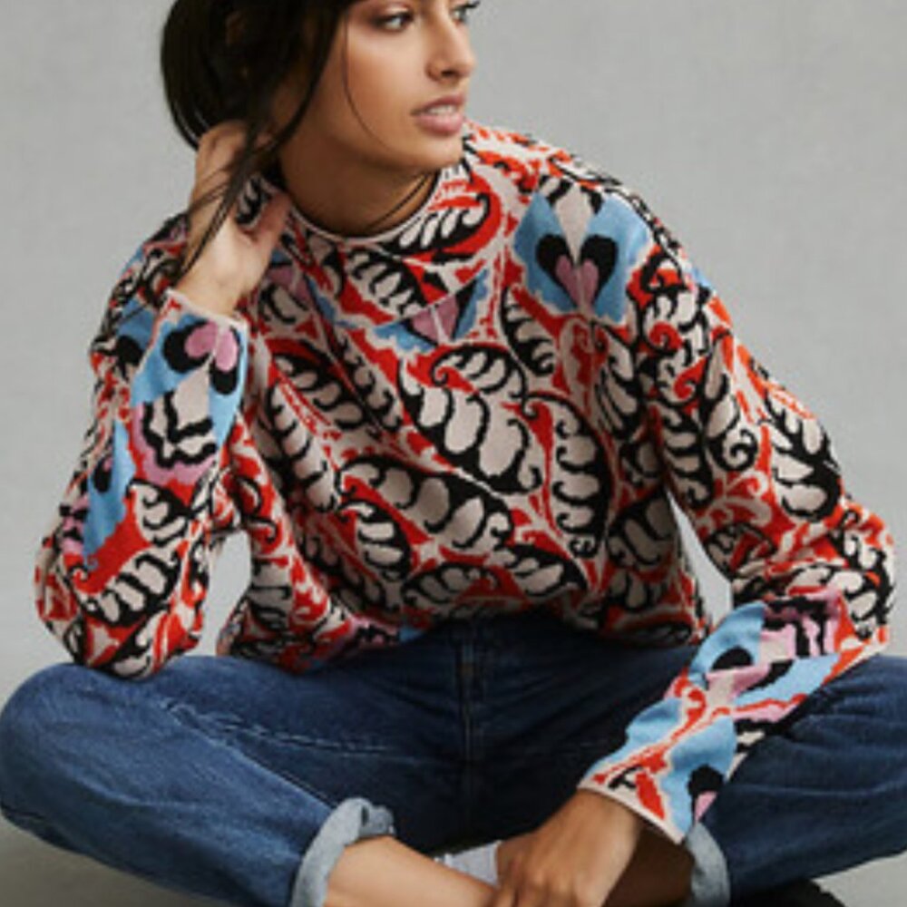 The Carys Mock-Neck Sweater by Maeve